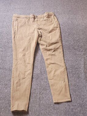 Mossimo Jegging Pants Womens 14 / 32R x28 Inseam Khaki Tan Chino